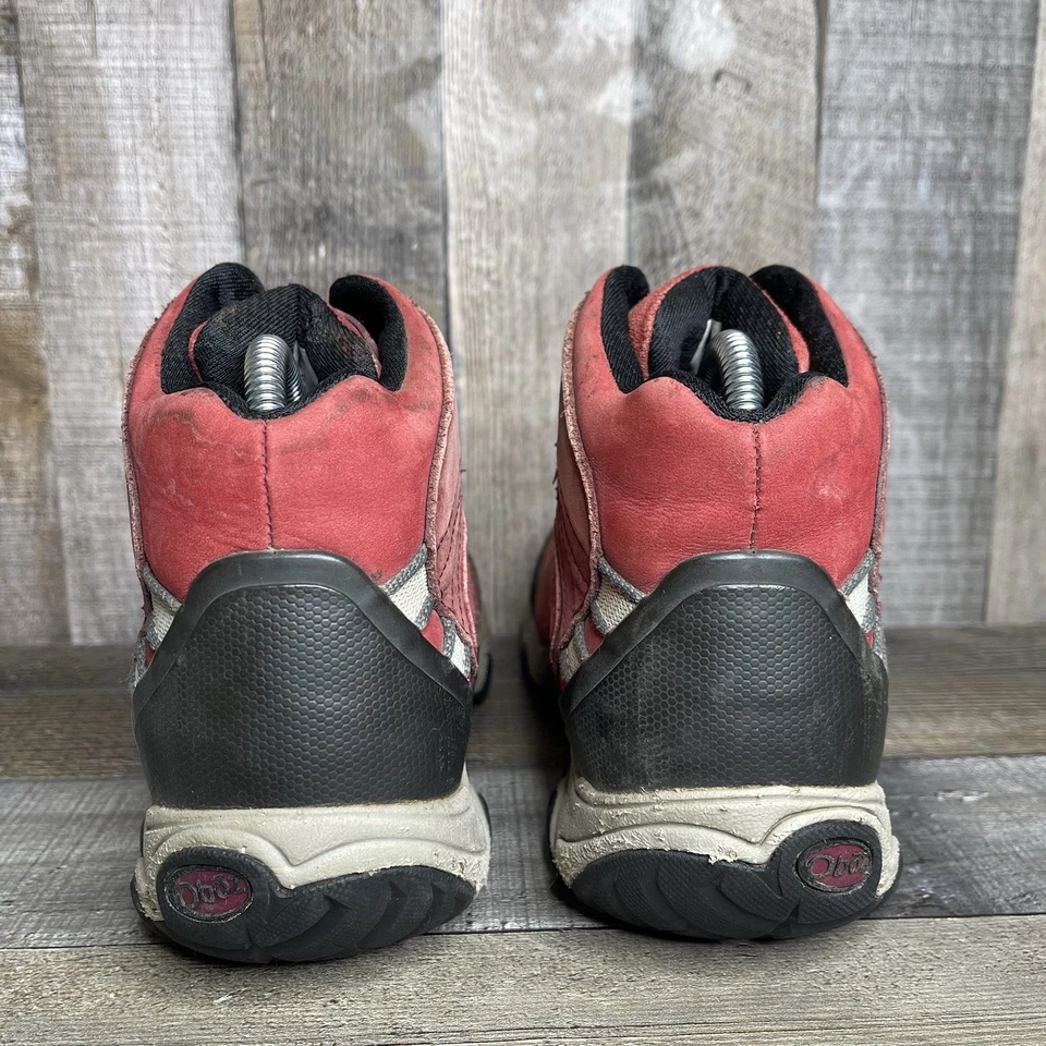 Mujeres Oboz Bridger Rojo Cuero Atlético Medio Trail Senderismo Botas Zapatos Talla 8.5 M Foto 4 de 4