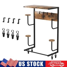 Motorcycle Helmet Holder Wall Mount Helmet Stand Display Storage Riding Boots US