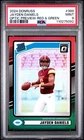 2024 Panini Donruss - Jayden Daniels #389 Optic Preview Red Green Prizm (RC)