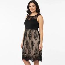 Shein Black Lace Party Dress Size 0XL
