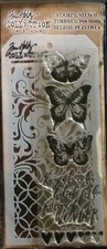 Tim Holtz Stencil  Stamp SET-THMM104 10x4.5", Clear