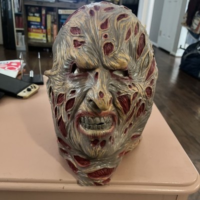 Vintage Latex Freddy Krueger Mask Halloween New Line Productions Scary Creepy