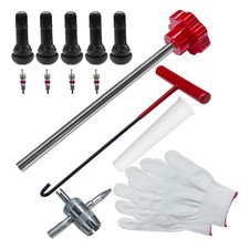 Tire Valve Stem Core Quickly Replacement Tool Kit, Quick Change Stem Red