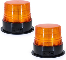 2PCS Magnetic Wireless Strobe Lights, Rechargeable Emergency Flashing Warning Ba
