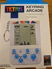 Fizz Creations Tetris Keyring Arcade w/ Original Sounds + Gameplay Travel  New