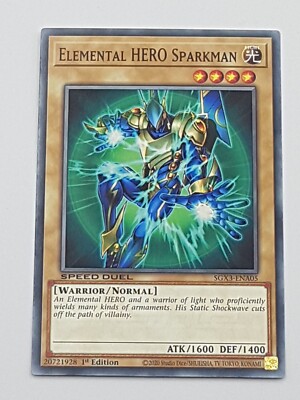Yu-Gi-Oh! Einzelkarte Elemental Hero Sparkman NM