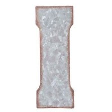 Letter I - 7" Galvanized Metal Letter