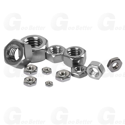 160Pcs Hex Nuts A2 Stainless Steel Assortment Kit #4 to 1/2" Assorted Hex Nuts - Picture 11 of 14