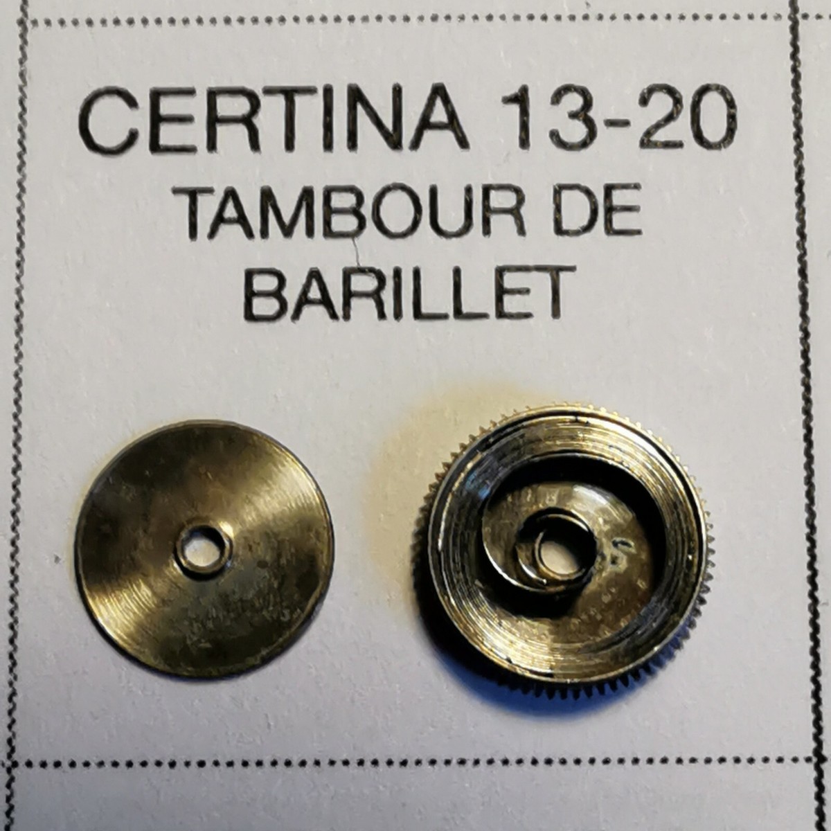 Ressort De Barillet Pour Mouvement CERTINA 13-10 - Pièce Horlogerie NOS
