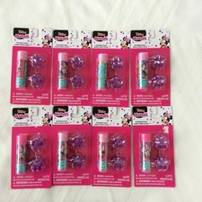 Disney Jr. Minnie Lot 8 Pckgs Lip Balm Minnie Lip Balm  Hair Clips Disney Jr.