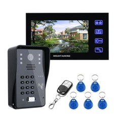 7 Inch RFID Password IR-CUT 1000TV Line Monitor Video Door Phone Intercom Camera