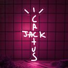 Cactus Jack Neon Sign Red Words Neon Light Sign Wall Art Neon Light for Rap Talk