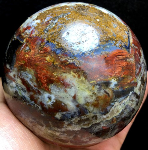 1100g WOW! NATURAL RARE PIETERSITE CRYSTAL Pietersite SPHERE BALL HEALING #128 - Picture 3 of 12