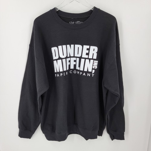 Dunder Mifflin The Office Sweatshirt Mens XL Crew Neck Fleece NEW