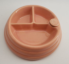 Vintage Ceramic Pink Baby Food Warmer Dish With Original Cork Plug