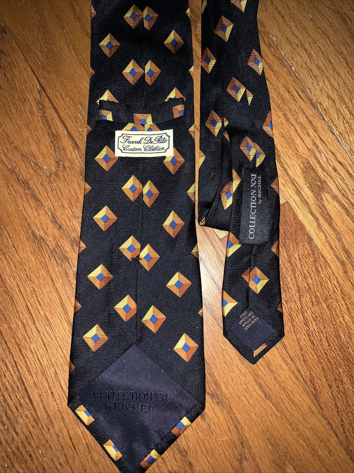 ÚNICA Corbata Richel Zafiro Real Azul En Oro Cubo EYE POPPER De Colección ❤️tb5m36 Foto 3 de 4