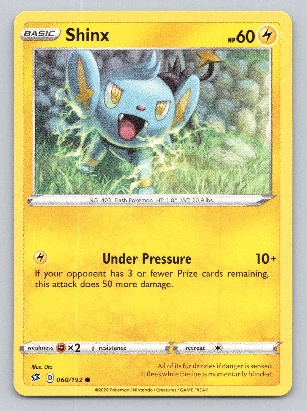 2021 Shinx Pokemon Card Shining Fates #31 Base Set