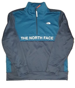the north face train logo quarter zip pullover hoodie