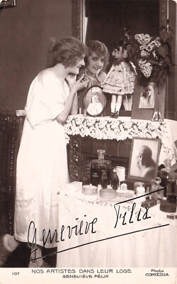 Genevieve Felix Paris Actress Studio Flapper Three Musketeers Vtg Postcard F7