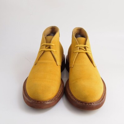 Paciotti Chukka Desert Ankle Boots Yellow Suede Mens Size US  display picture 2