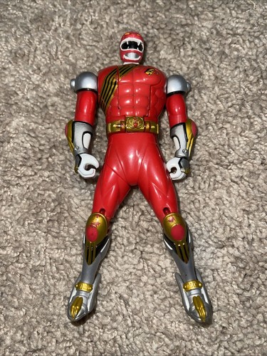 Figura de acción suelta Power Rangers Wild Force Red Ranger Spin-Morphin Bandai 2001