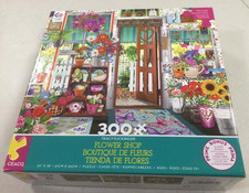 Ceaco Puzzle Flower Shop 300 Lg Pieces With Poster 2021 Complete
