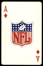 1963 Stancraft RED BACK Ace of Diamonds NFL Shield Vintage Playing Card