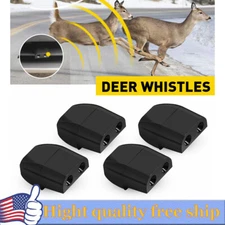 4X Deer Whistles Wildlife Warning Device Animal Sonic Alert Car Safety Accessory