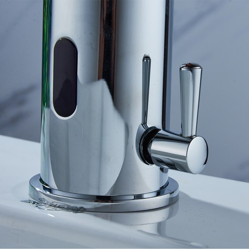 Grifo con sensor automático manos libres grifo de lavabo de baño grifo de agua fría caliente - Imagen 9 de 17