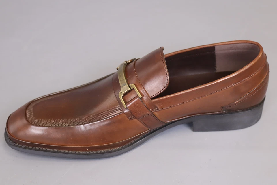 Mocasines Kenneth Cole Reaction de cuero de pared de ladrillo marrón 10,5 para hombre Foto 3 de 4