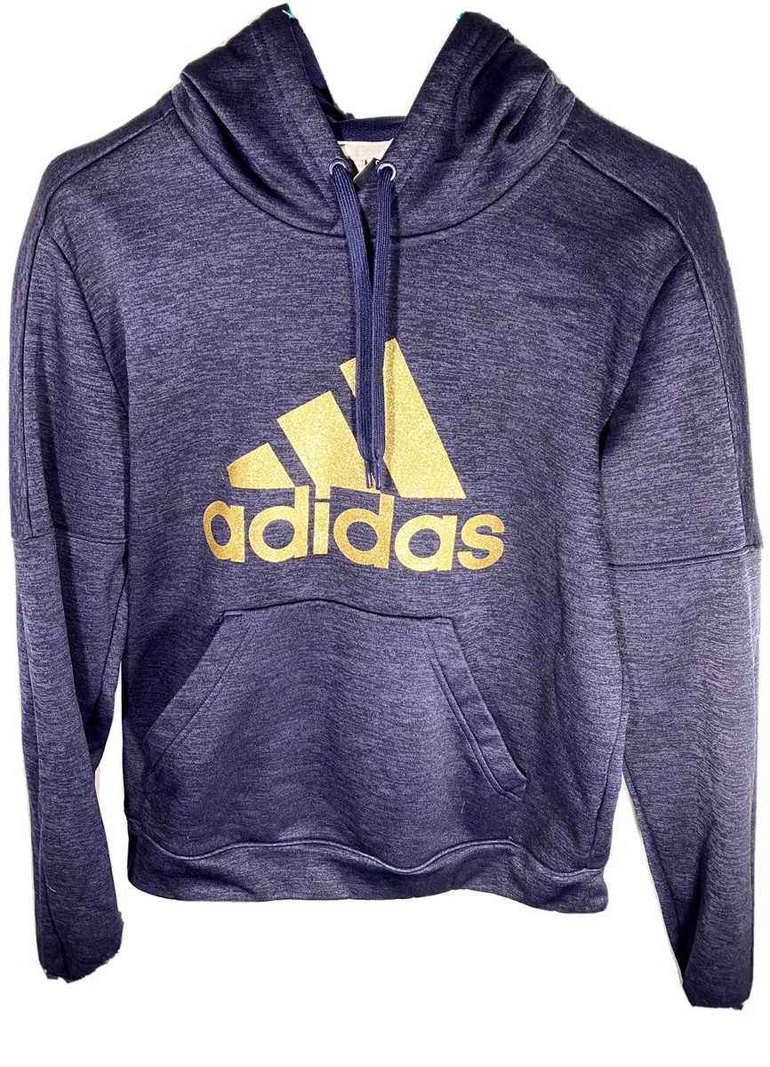 Adidas Pullover Womens Purple w/ Gold Graphic Size Medium Nice!!! |