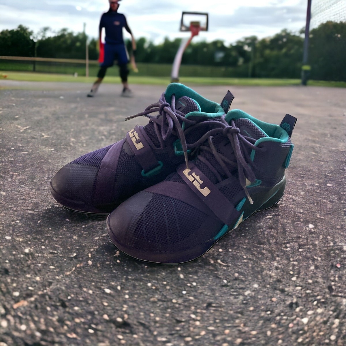 Nike LeBron Soldier 9 Charlotte Hornets Basketball Sneakers