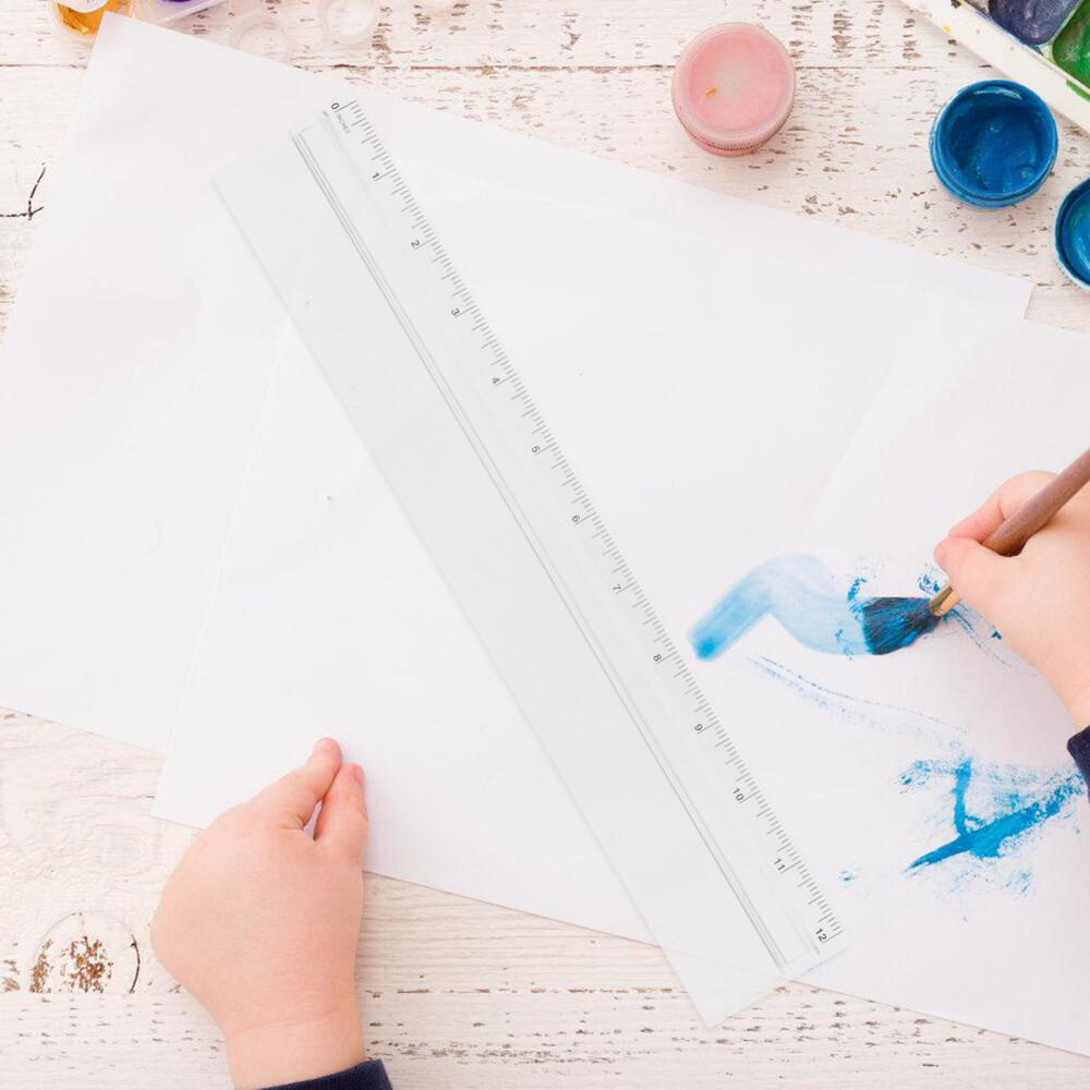 Transparent Rulers See Through Magnifying Glass Measurement Tool