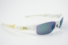 26-221J Asian Fit Oakley Flak Jacket 1.0 Matte White/Jade Iridium Green