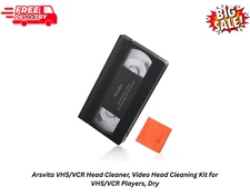 Arsvita VHS/VCR Head Cleaner, Video Head Cleaning Kit for VHS/VCR Players, Dry