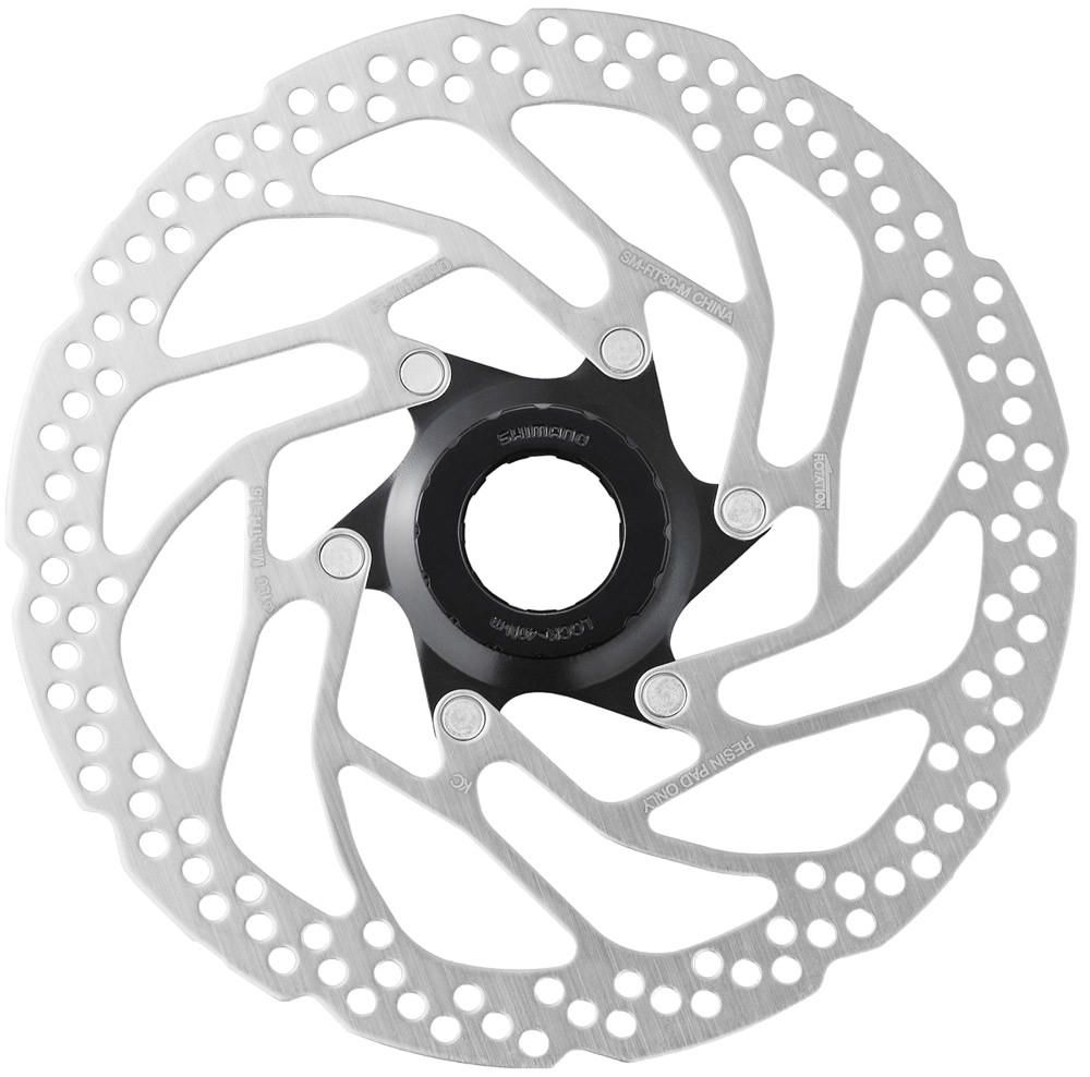 Shimano 180mm Bremsscheibe SM-RT30-M Center Lock mit Verschlussring Fahrrad