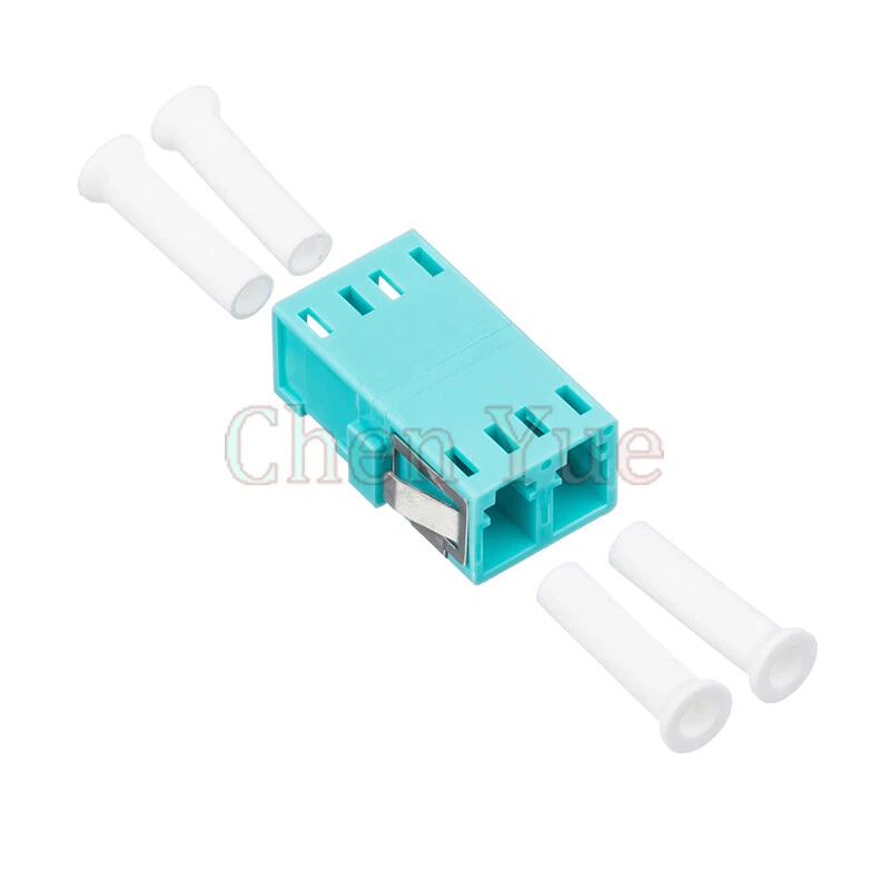 50pcs Fiber LC OM3 MM Duplex No Ear Fiber Adapter Optical Fiber Connector Flange - Image 2 of 4