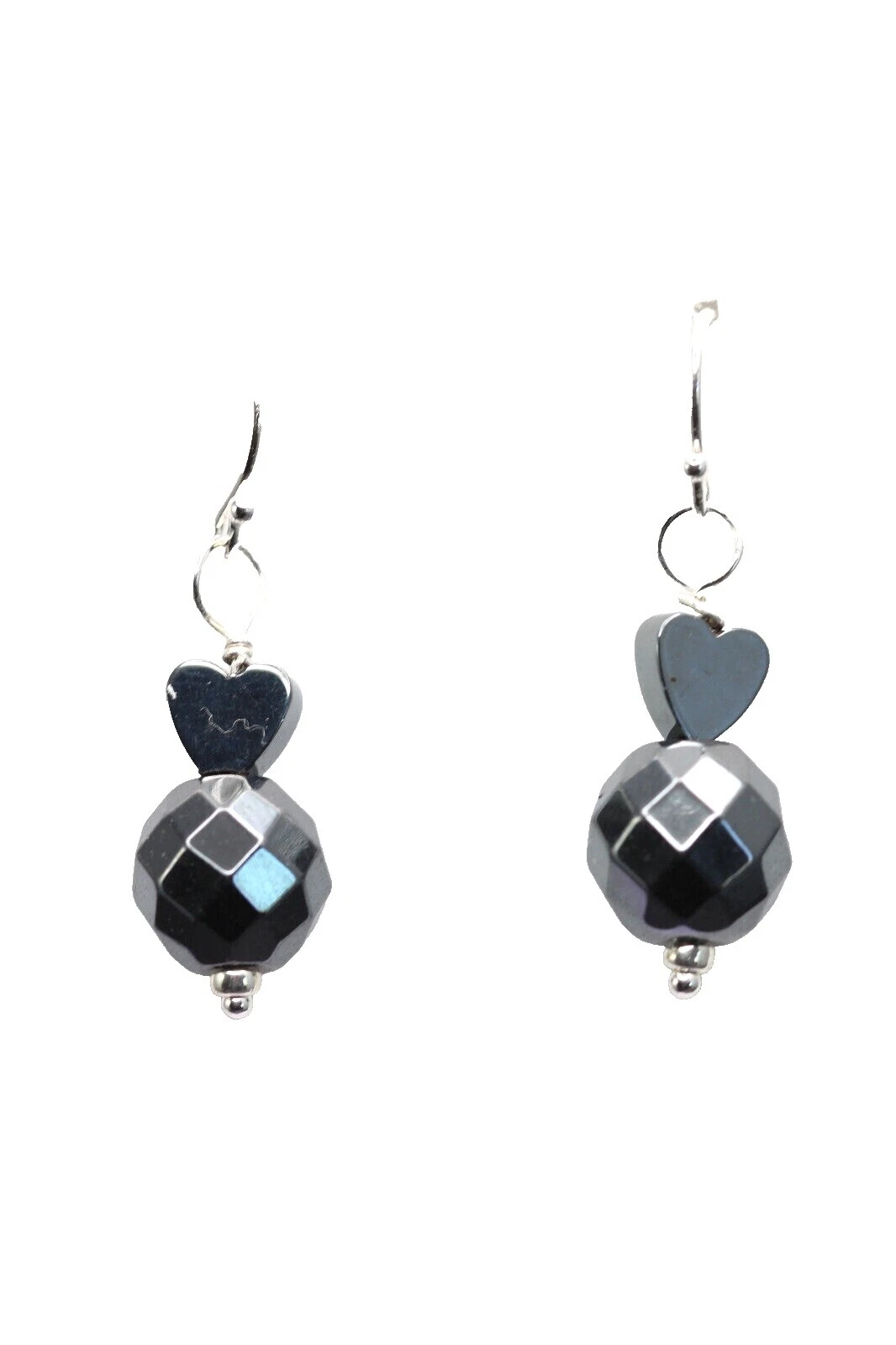 Серьги ручной работы с гематитом