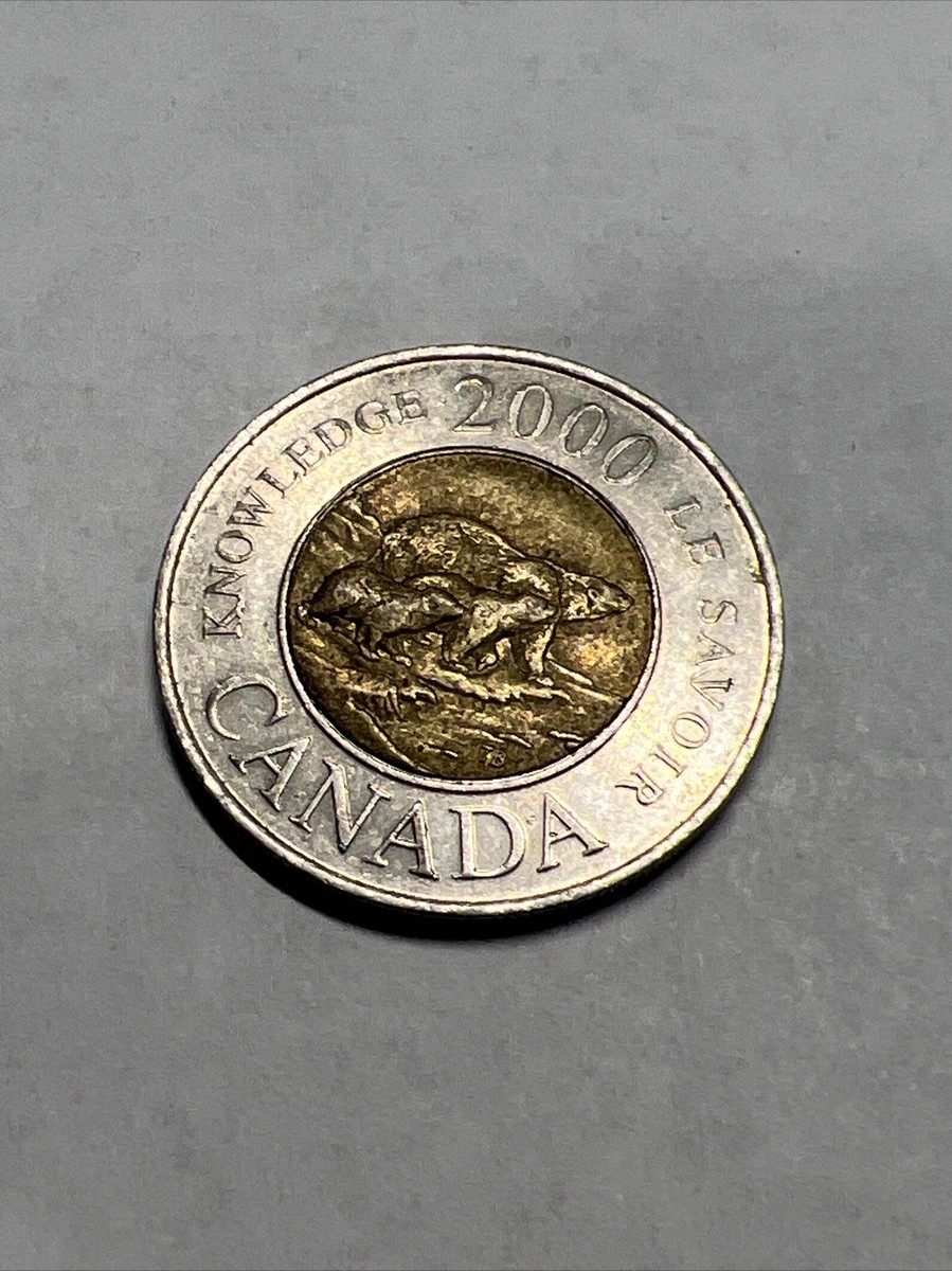 2000 Canada $2 Toonies Knowledge Queen Elizabeth (2 Dollar) Coin