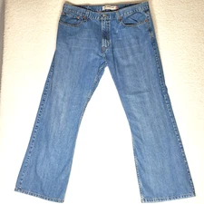 Levi's 527 Mens 38x30 Low Boot Cut Jeans Denim