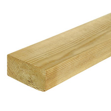 Cladco C24 Sawn Green Treated Timber Decking Joist, 47mm x 100mm, Wood Garden