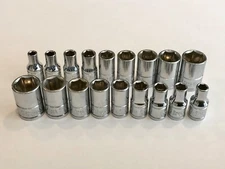Vintage Great Neck 1/4 Drive CR-V Sockets, 6 Pt, You Pick Size. Discounts!