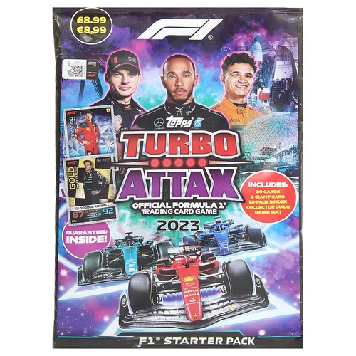 F1 Formula 1 Turbo Attax 2023 Official Topps Trading Cards Starter Pack Album
