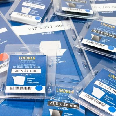 Bolsas de sujeción hawid Lindner tiras SL 265 mm con lámina inferior negra