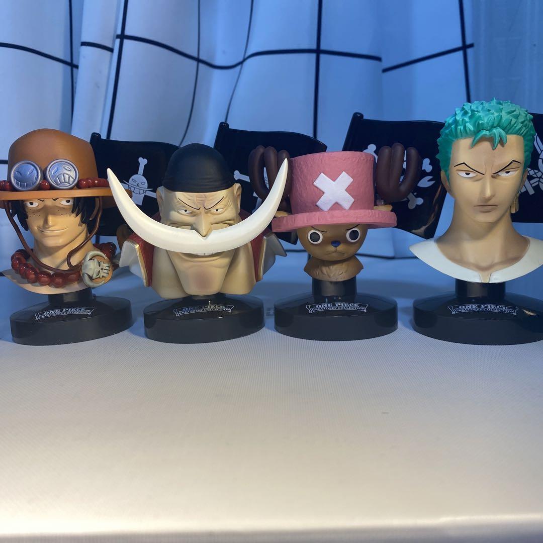 ONE PIECE Figure lot of 4 Zoro Chopper Ace Edward Newgate White