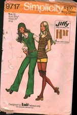 9717 Vintage Simplicity SEWING Pattern Misses Pants Top Short Shorts Jiffy 10