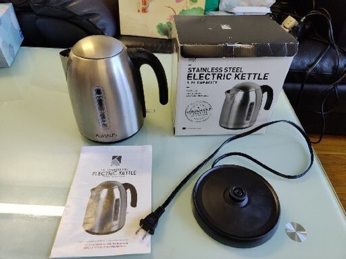 KuHAU BOLLITORE ELETTRICO IN ACCIAIO INOX (1,2L) **Come nuovo**Ottimo**in scatola - Foto 2 di 9