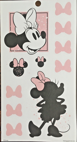 MINNIE MOUSE DER GLÜCKLICHE PLANER, EIN BLATT SCHÖNE PAPIERAUFKLEBER #THP26 - Bild 2 von 2