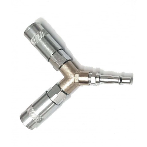 Y 3 Way Air Line Tool Splitter Hose Connector Compressor Fits PCL Coupling 1/4" - Picture 4 of 4