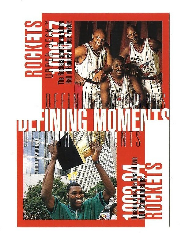 1997-98 Upper Deck NBA Basketball #340, Houston Rockets Defining
